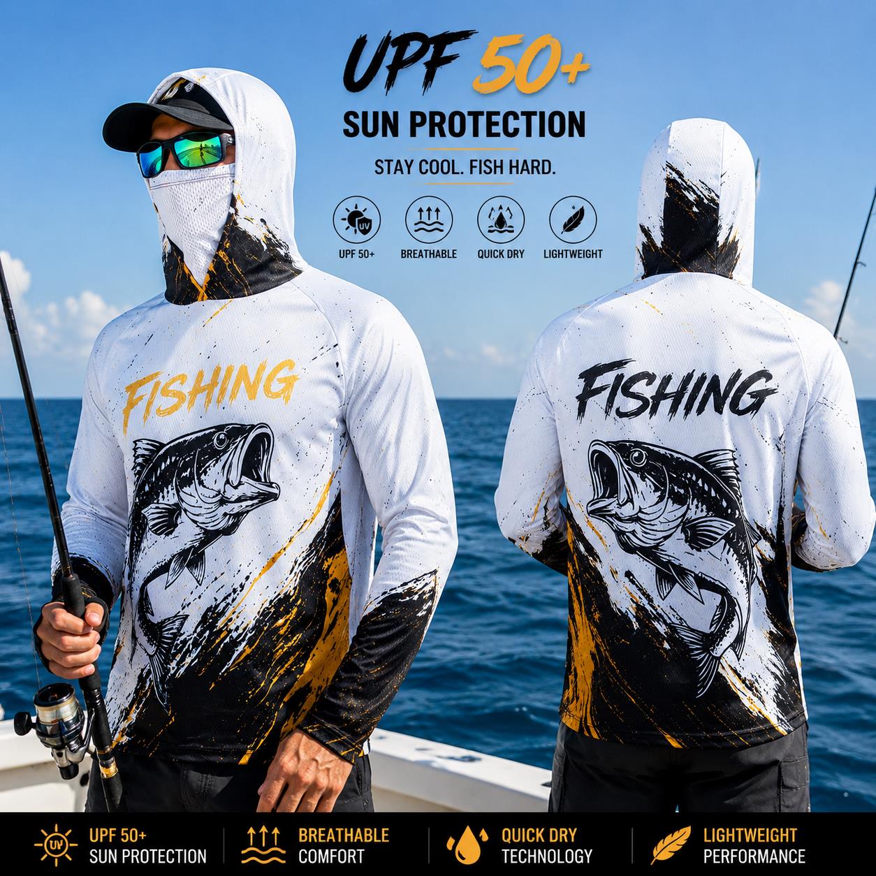Outdoor Sun Protective Long Sl - Fishing Mask Sun Protection review and price