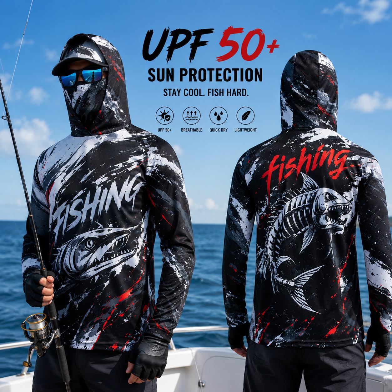 Outdoor Sun Protective Long Sl - Fishing Mask Sun Protection review and price