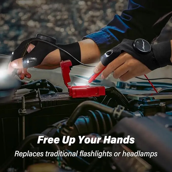 Men's LED Gloves – Light-Up Fi - Fishing Gloves review and price